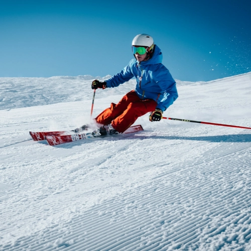 Image of a person skiing